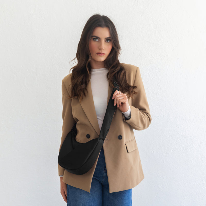 ORIGAMI CONVERTIBLE CRESCENT CROSSBODY