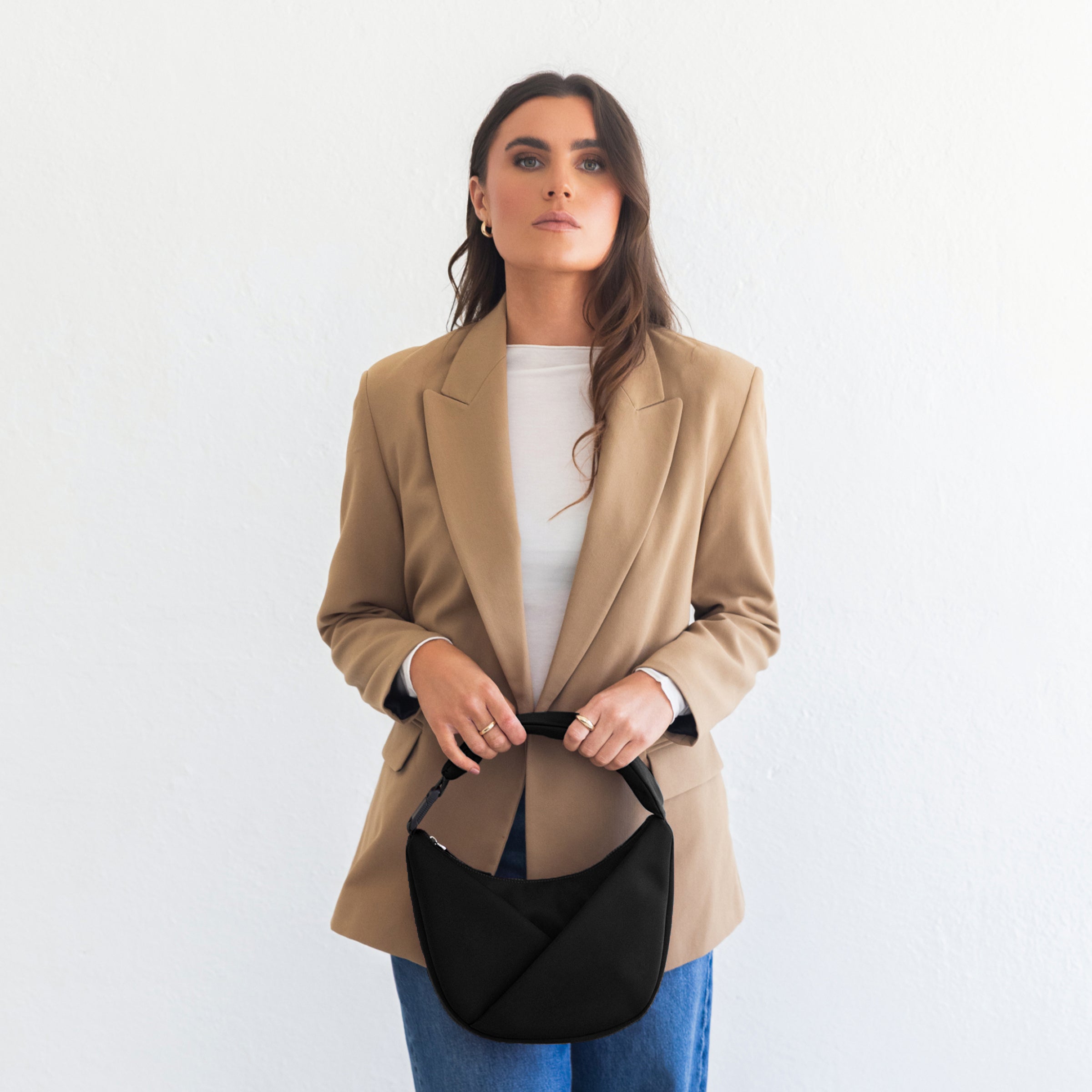 ORIGAMI CONVERTIBLE CRESCENT CROSSBODY